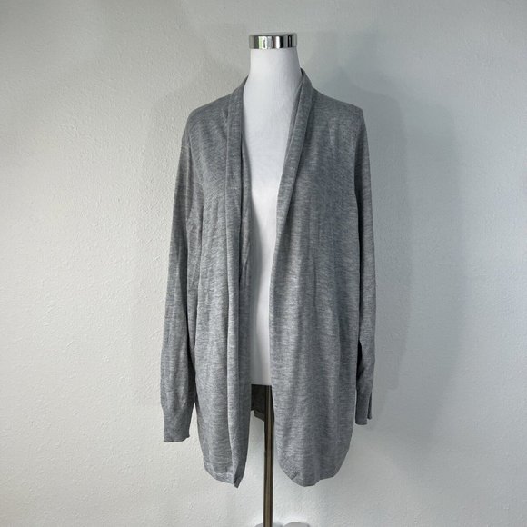 Ella Moss Womens Sweater XXL Gray Open Front  Cardigan Sweater Knit Soft - Picture 1 of 13